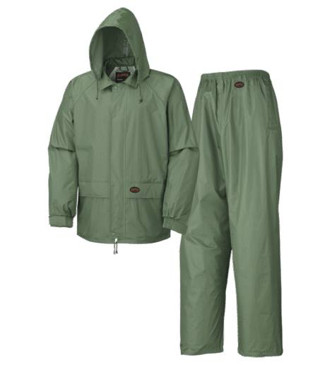 Pioneer Green Polyester/PVC Rain Suit